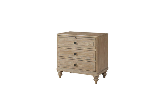 Citrus Heights - 3 Drawer Nightstand - Sand