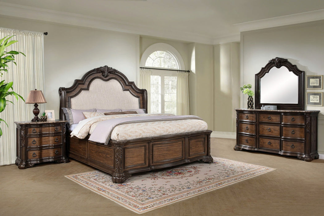 Ludwig - Queen Bed - Dark Brown