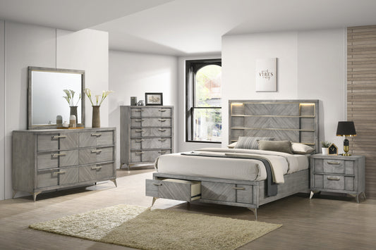 Aries 5 Piece Storage Bedroom Set
