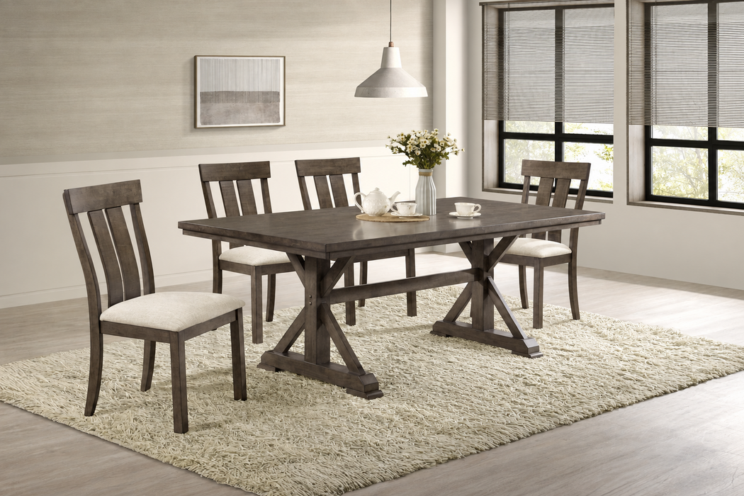 Lloyd Dining Room Set in Gray or Oatmeal