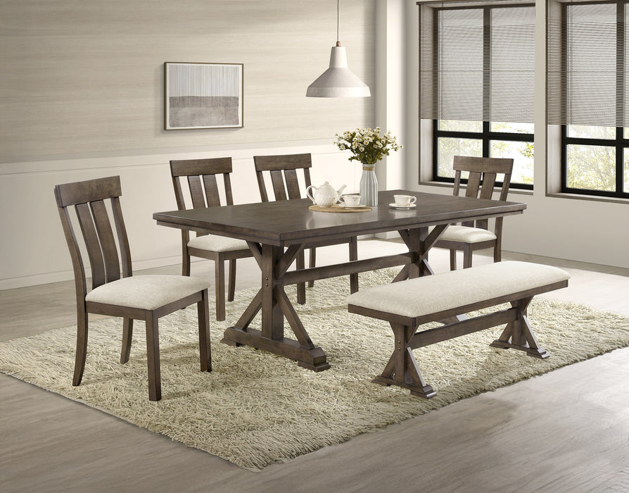 Lloyd Dining Room Set in Gray or Oatmeal
