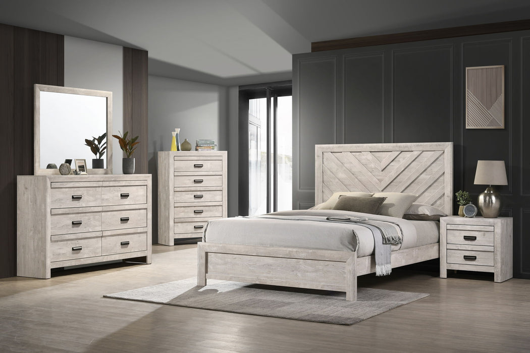 Valor - Twin Bed - Antique White