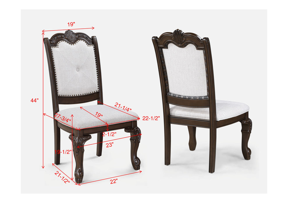 Kiera - Side Chair (Set of 2) - Coffee Brown