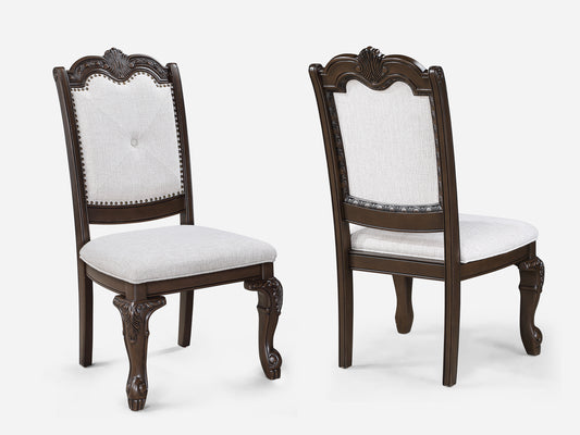Kiera - Side Chair (Set of 2) - Coffee Brown