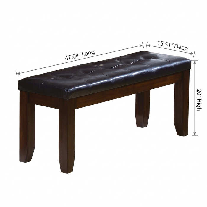 Bardstown Espresso Bench by Crown Mark