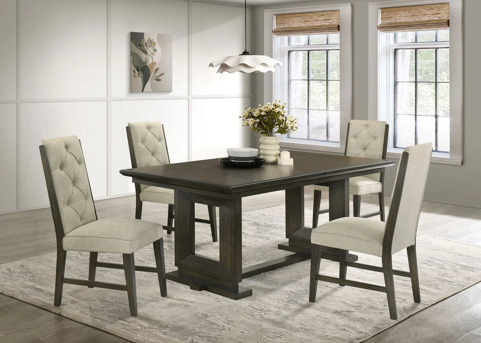Herbert - Side Chair (Set of 2) - Espresso / Beige