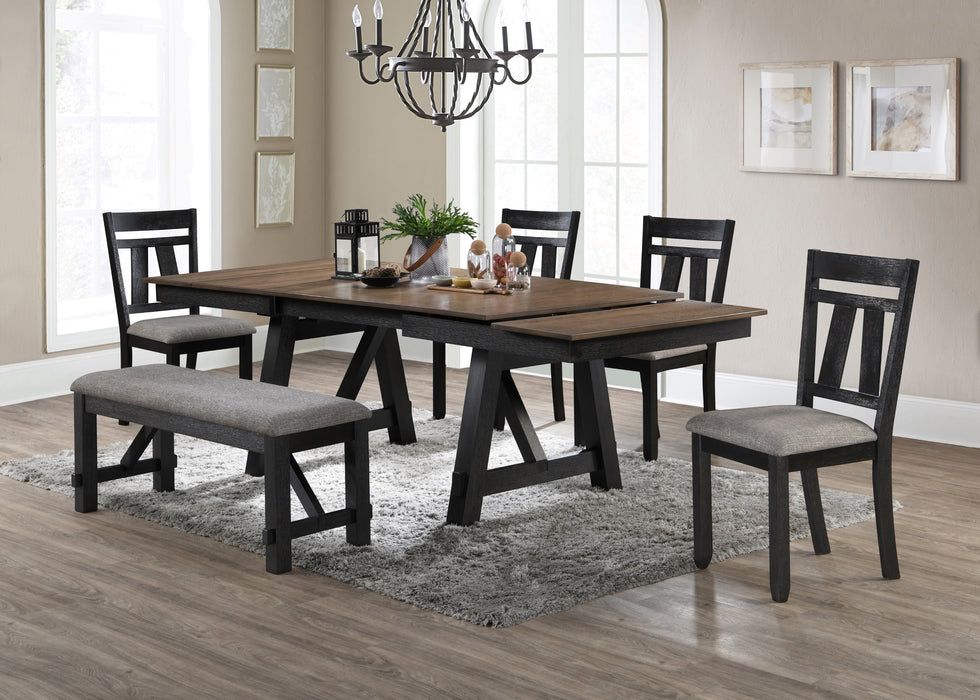 Maribelle - Dining Table - Wheat / Charcoal