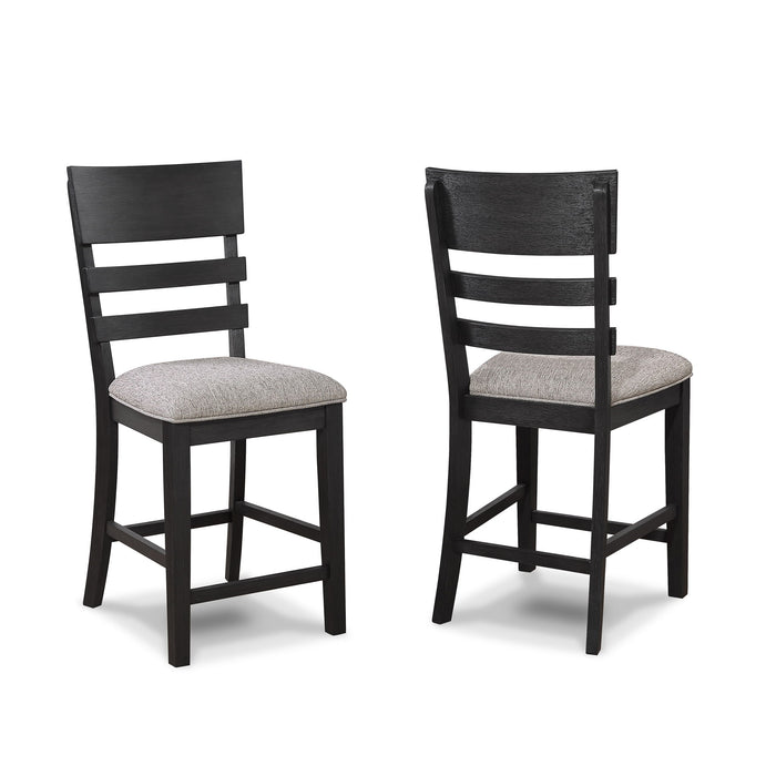 Guthrie - 5 Piece Counter Dining Room Set - Charcoal / Gray