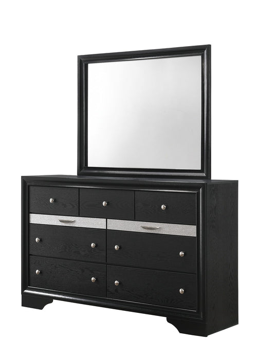 Regata - Queen 5 Piece Bedroom Set - Black