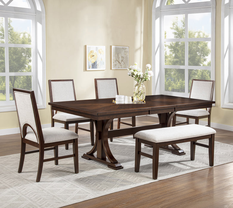 Hamil Dining Table with 18" Self-Storing Leaf