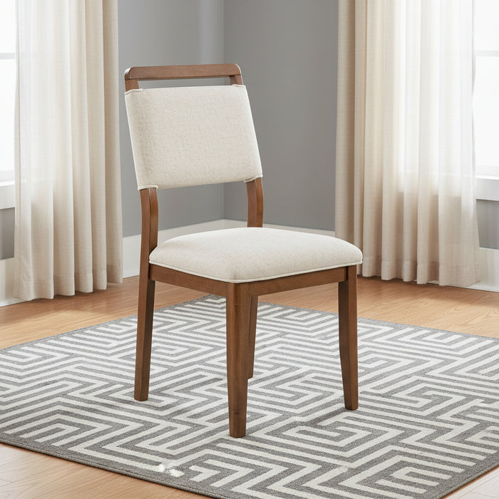 Blanche Brown 48" Round 5 Pc Dining Set