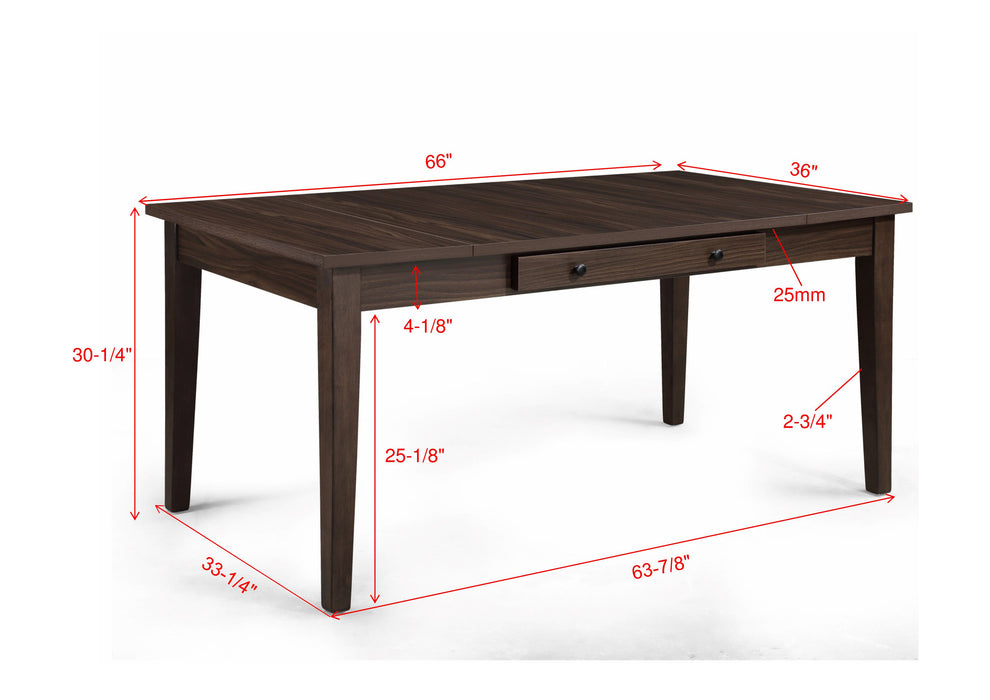 Wagner - Dining Table With Storage - Brown