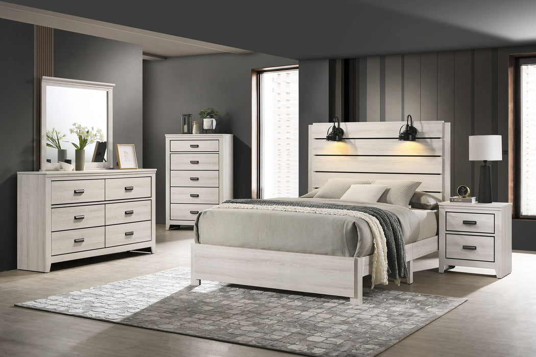 Carter - Full Platform Bed In One Box - White