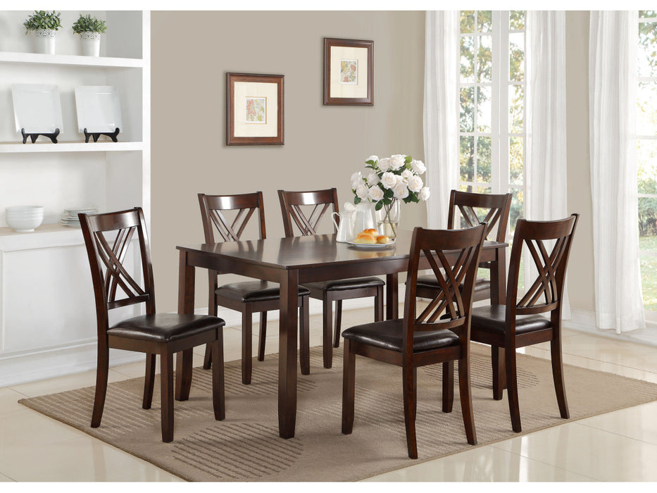 Eloise - 7 Piece Dinette Set - Brown