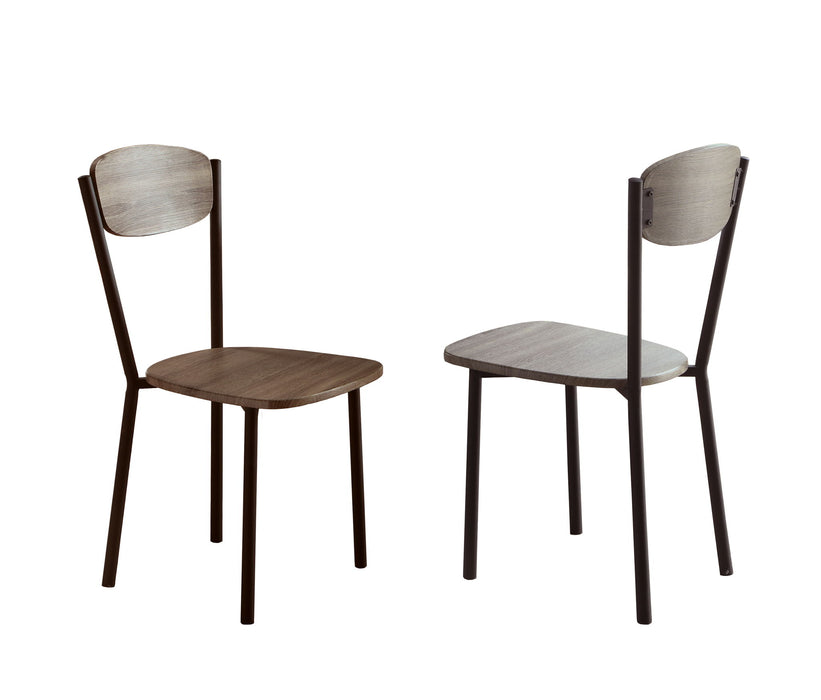 Blake - 5 Piece Round Dining Set - Light Brown