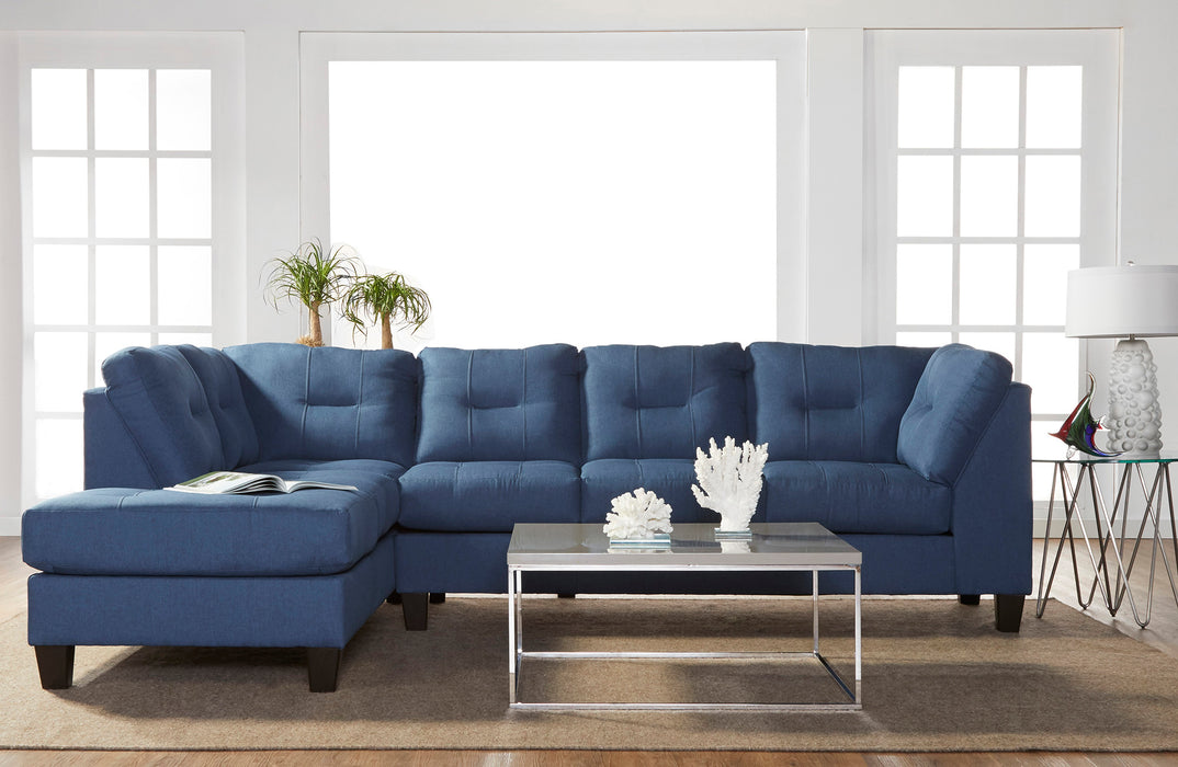 Jitterbug 2 Piece Sectional Grey or Denim