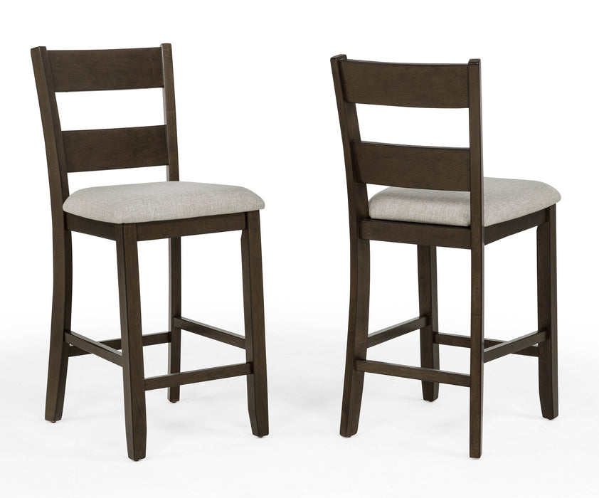 Lester Brown 5 Piece Counter Height Dining Set