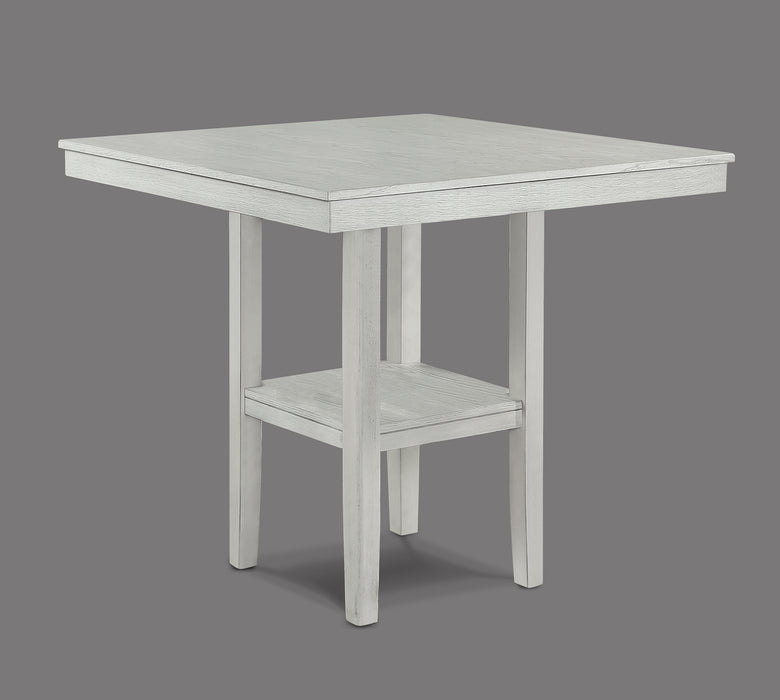 Lester Washed Driftwood 5 Piece Counter Height Dining Set