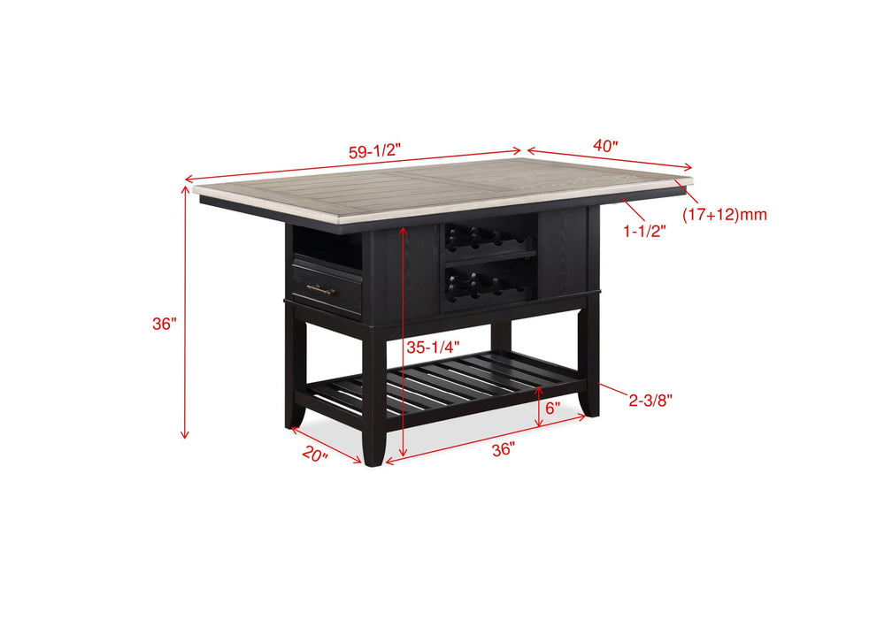 Frey - Counter Height Table - Brown