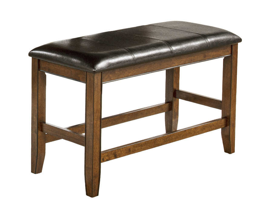 Fulton - Counter Height Bench - Dark Brown
