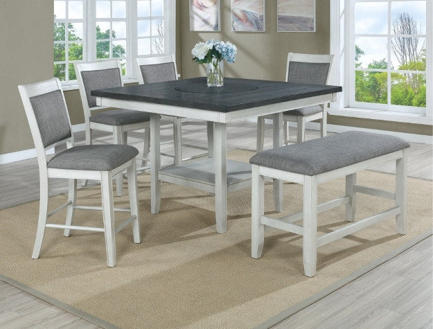 Fulton - Counter Height Bench - Chalk White