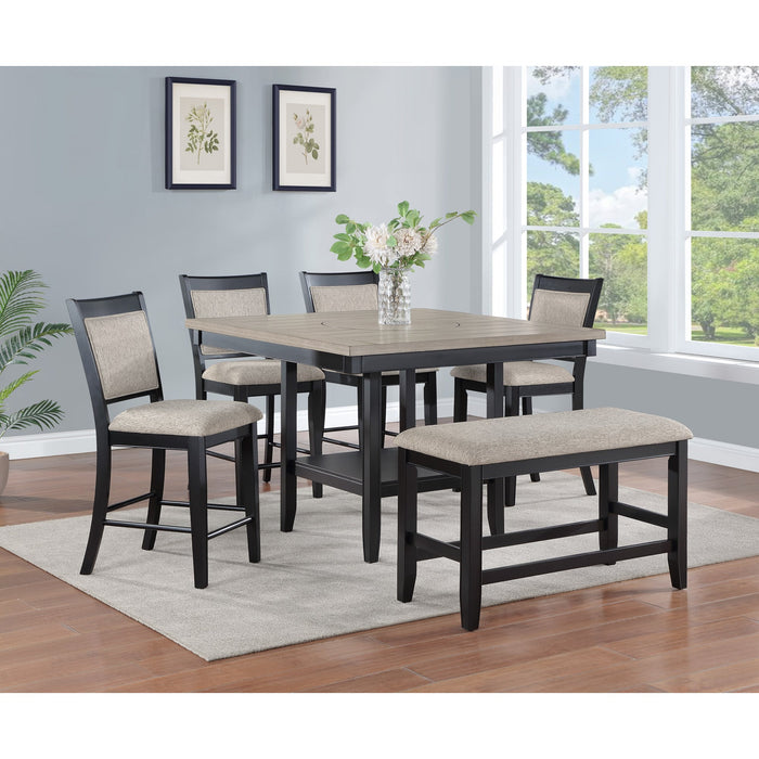 Fulton Light Grey Counter Height Dining Sets by Crown Mark