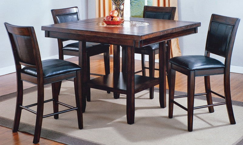 Fulton Dark Brown Counter Height Dining Sets by Crown Mark