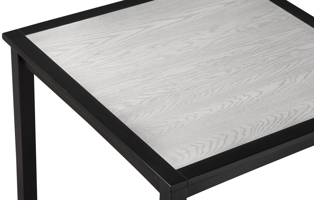 Salvador - 5 Piece Counter Height Set - Charcoal / White