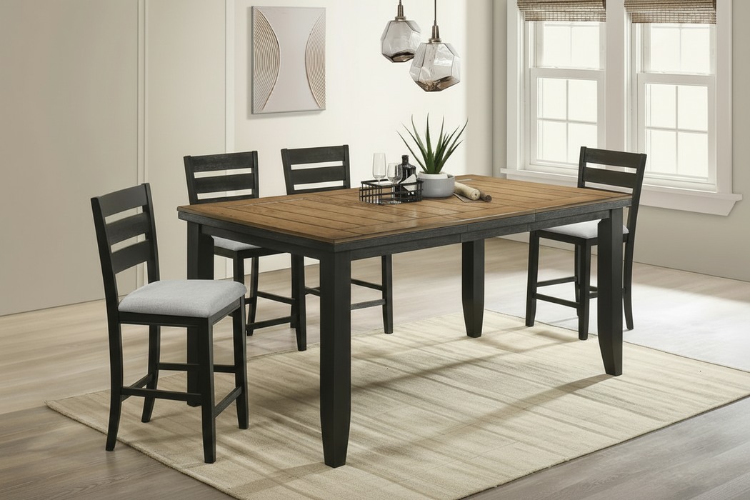 Bardstown Wheat Charcoal Counter Height Dining Sets by Crown Mark
