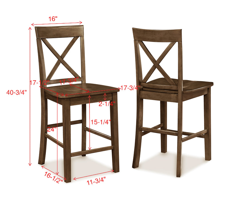 Theodore 5Pc Counter Height Dining Set