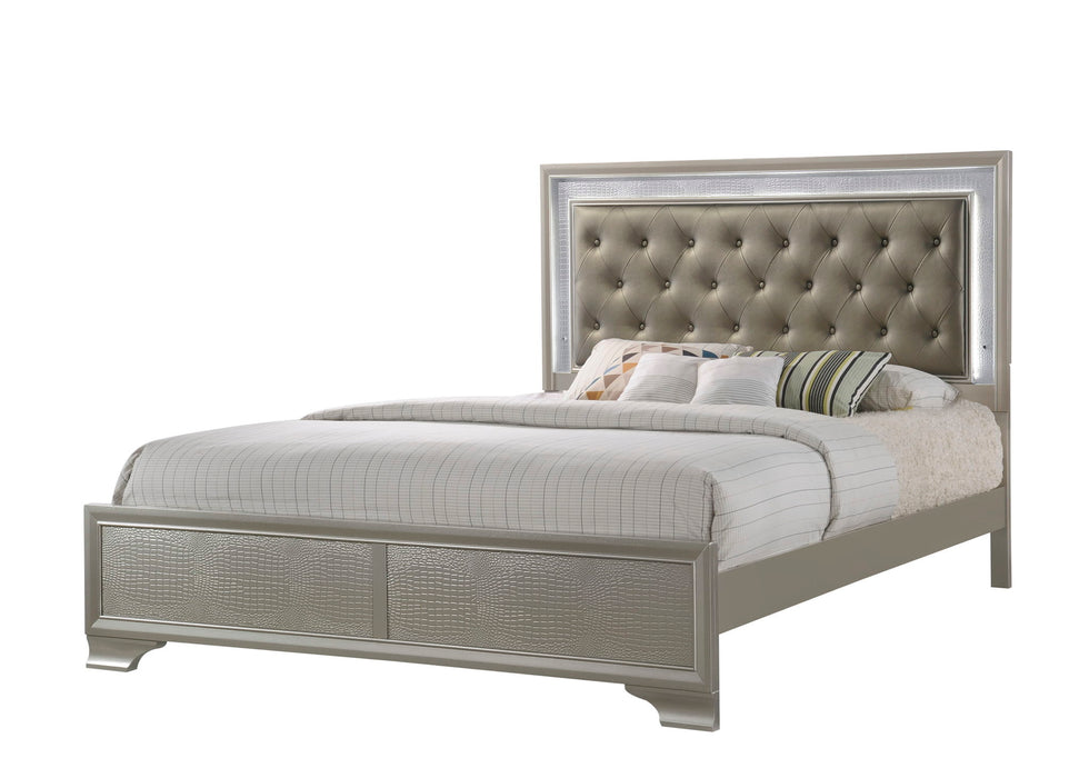 Lyssa - King 4 Piece Bedroom Set - Champagne