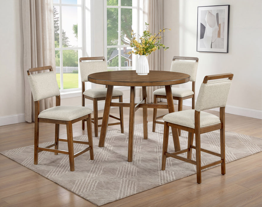 Blanche Brown Counter Height Chair