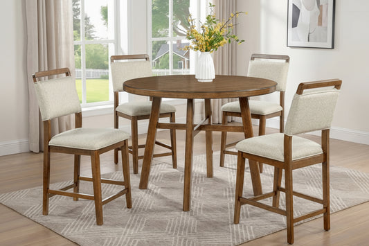 Blanche Brown Counter Height Dining Chair (2 Pack)