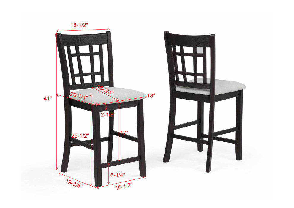 Hartwell - Counter Height Chair (Set of 2) - Charcoal Black