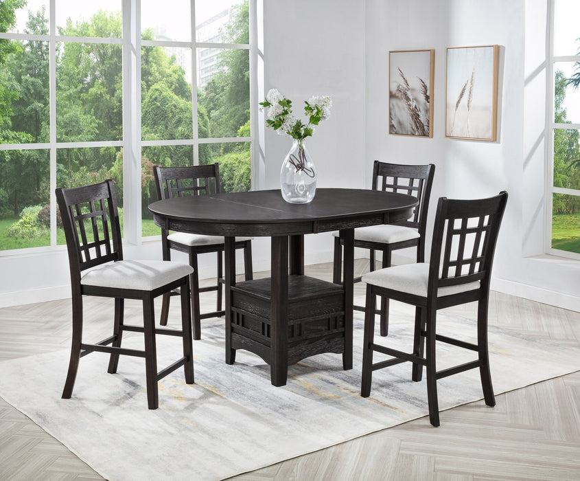 Hartwell - Counter Height Chair (Set of 2) - Charcoal Black