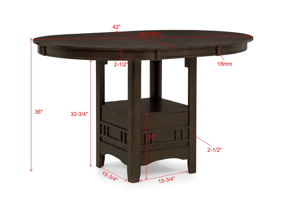 Hartwell - Counter Height Table - Brown