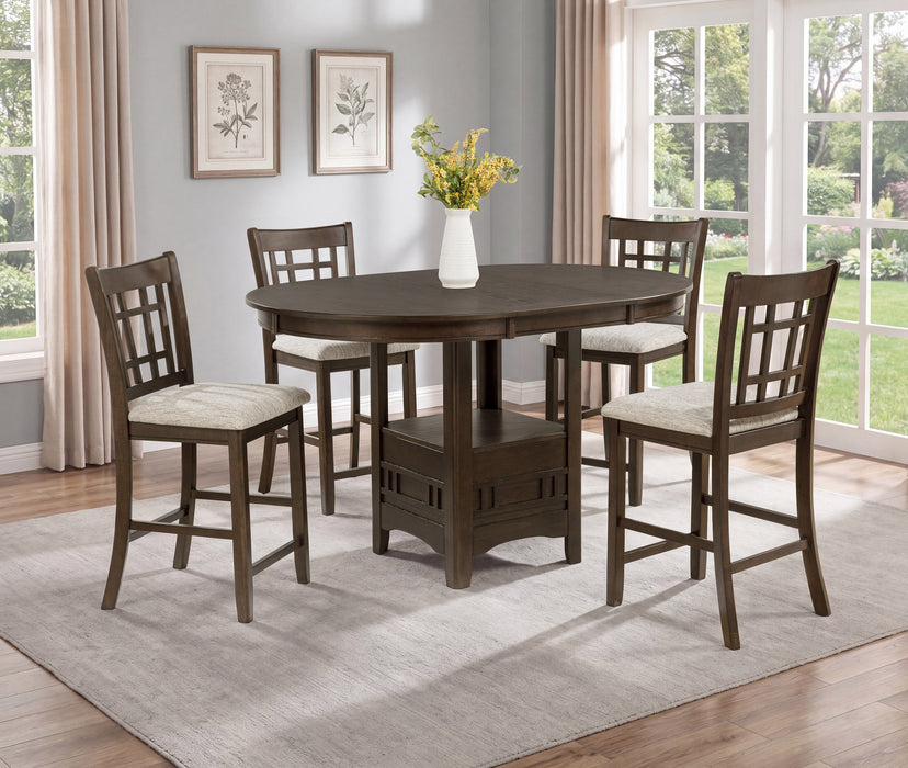 Hartwell 5 Pc Counter Height Dining Set by Crown Mark
