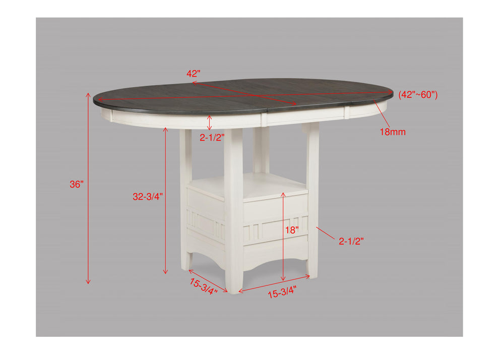 Hartwell - Counter Height Table - White