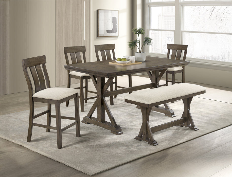 Lloyd Counter Height Dining Room Set in Gray or Oatmeal