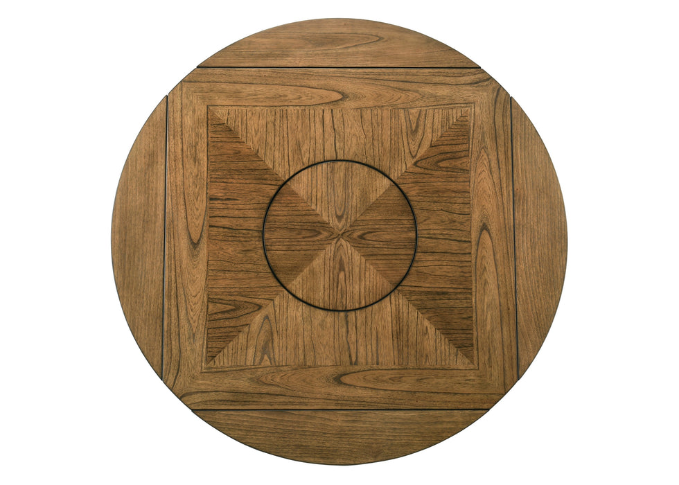 Oakly Counter Height Drop Leaf Table with Lazy Susan