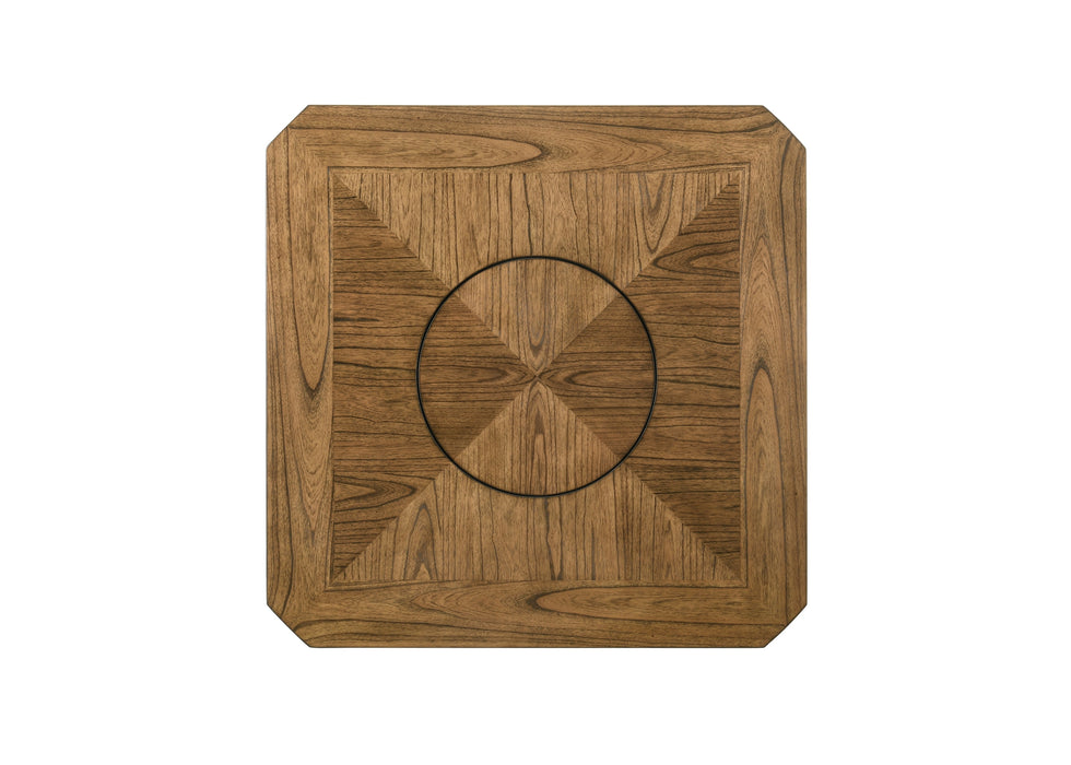 Oakly Counter Height Drop Leaf Table with Lazy Susan