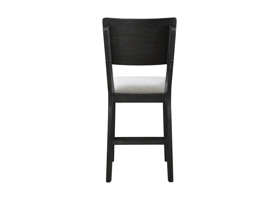 Cline - Counter Height Chair (Set of 2) - Charcoal / Gray