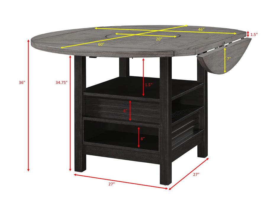 Cline - Counter Height Table - Light Gray