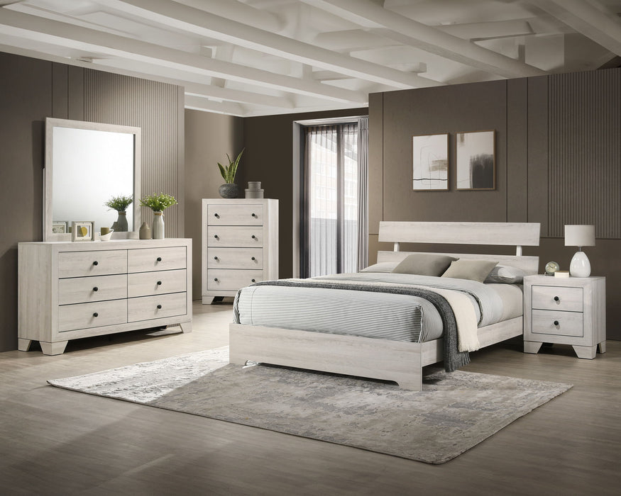Atticus - King 5 Piece Bedroom Set - White