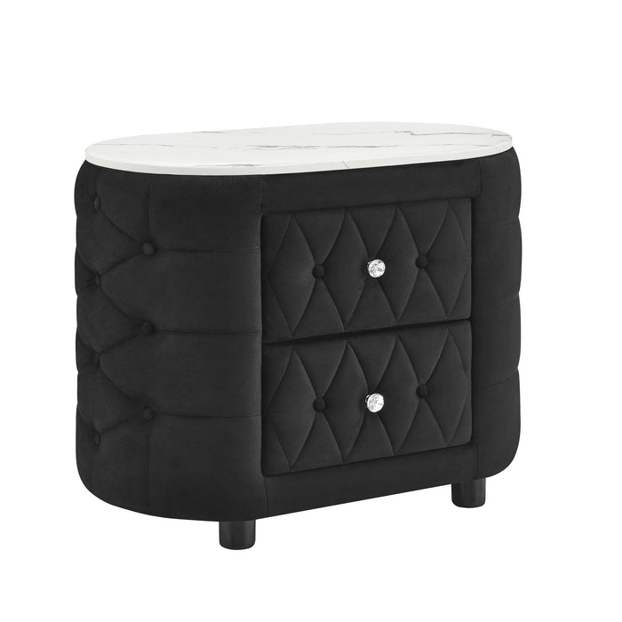 Natalia - Nightstand - Black