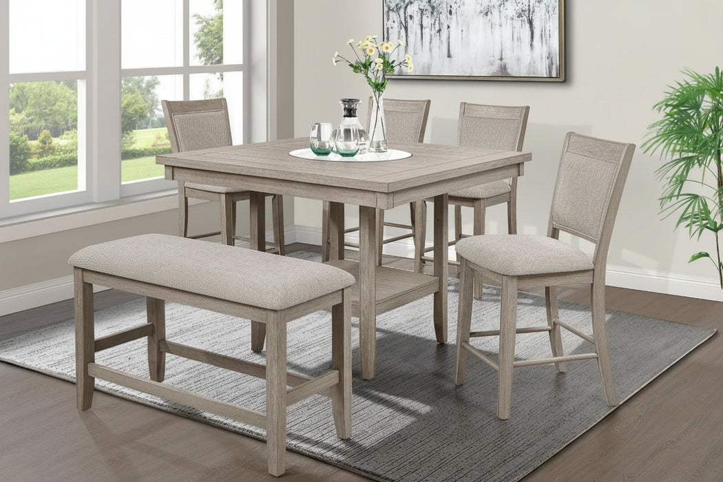 Fulton Counter Height Dining Set - White Oak