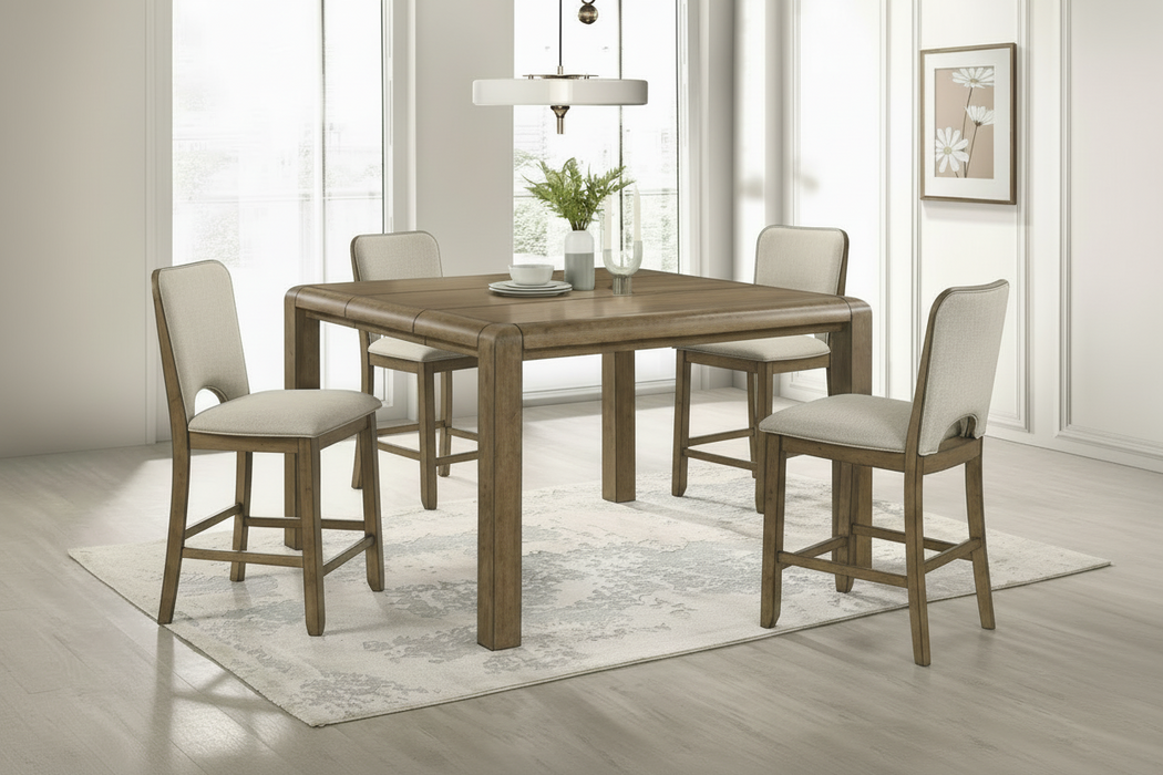 Cockrell Counter Height Dining Set - Light Brown