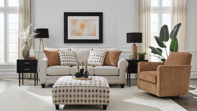 Stationary Sofa & Loveseat 3010