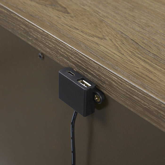 Elure 3-Drawer Nightstand- Latte