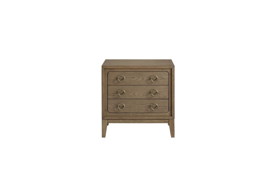Elure 3-Drawer Nightstand- Latte